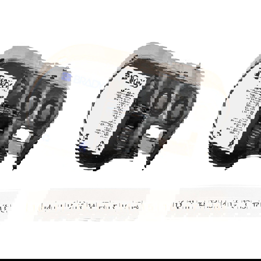 Labels, Ribbons & Tapes; Application: Label Printer Cartridge ; Type: Label Printer Cartridge ; Color Family: White ; Color: Black on White ; For Use With: BMP41; BMP51; BMP53; M511 ; Material: Vinyl